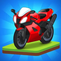 Merge Bike game Idle Tycoon icon