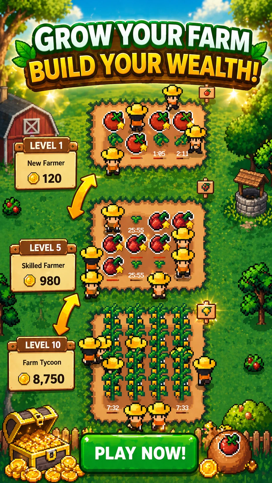 Cozy Farm: Idle Farming Game screenshot